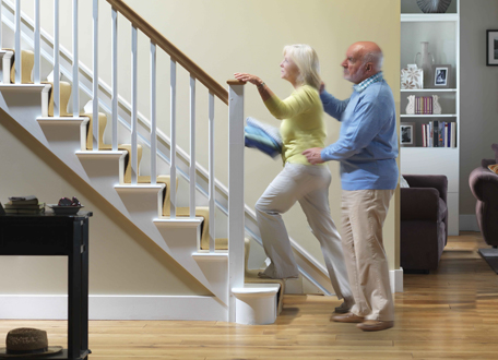 階段を昇るサポート